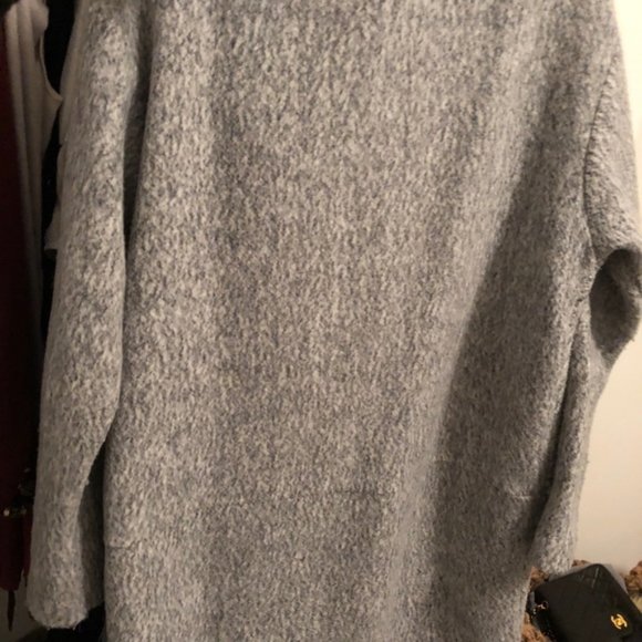 Zara Grey Marl Midi Coat S - Picture 8 of 9